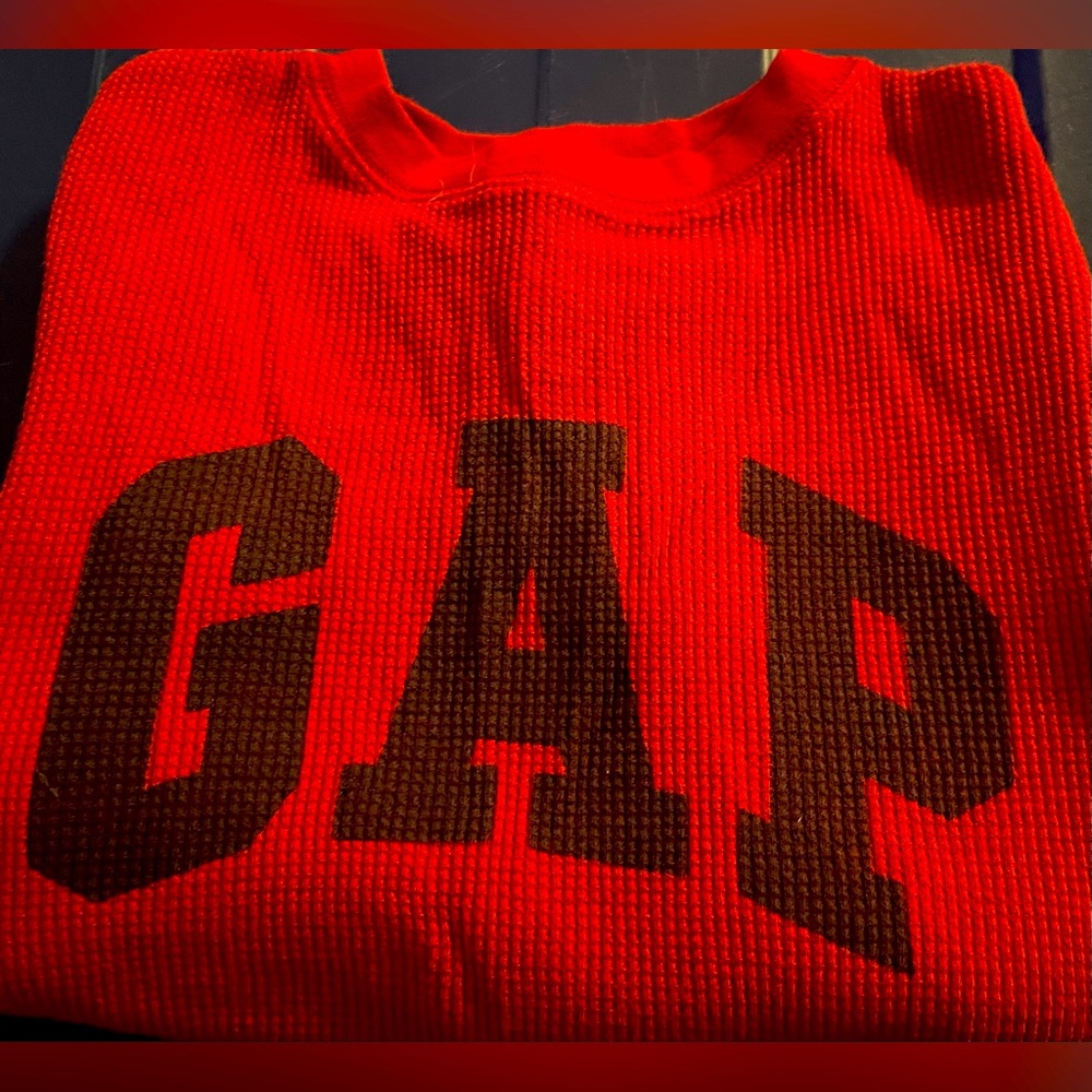 Baby GAP Boy’s Thermal Long Sleeve Shirt, Red, Size: XS (4/5)